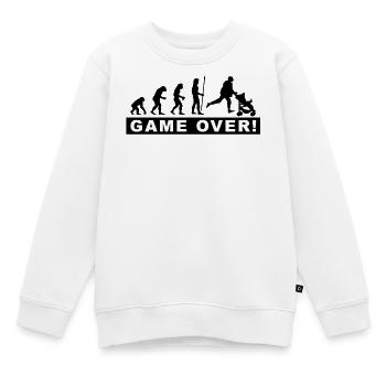evolution_daddy - Kids Premium Organic Sweatshirt - white - Front - AI Model Kid Male (0cm)