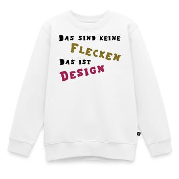 Flecken - Design - Kinder Premium Organic Sweatshirt - Weiß - Vorne - AI Model Kid Male (0cm)