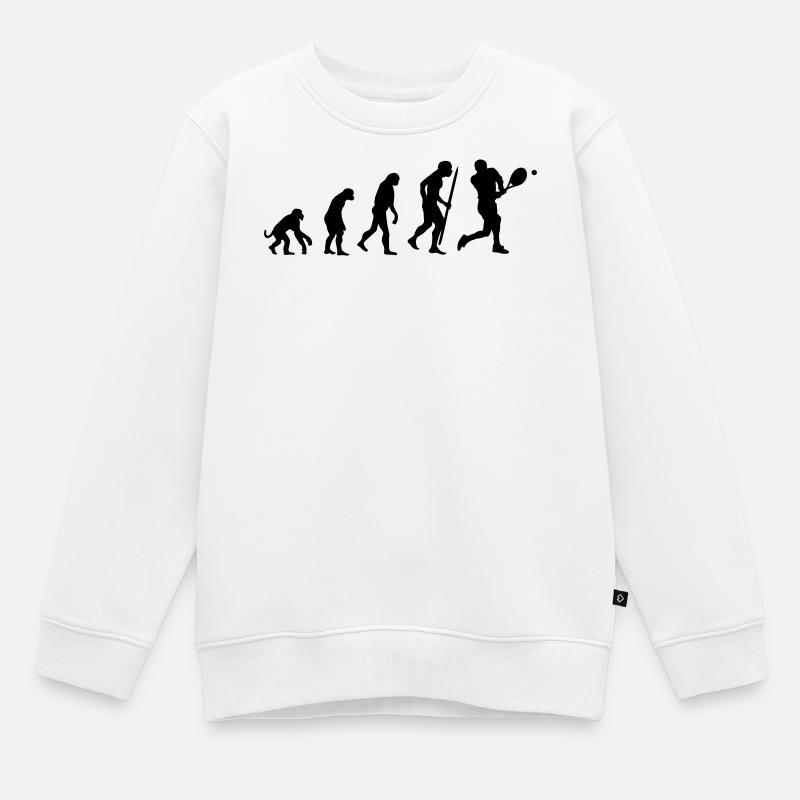 l'évolution du tennis Tee shirts Enfants - Sweat Premium enfant bio - blanc