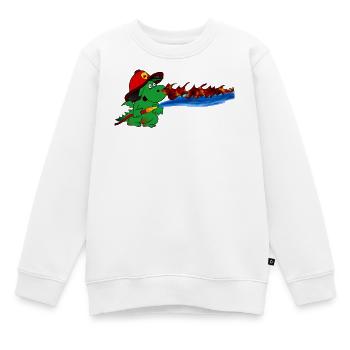 Feuerdrache Feuerwehrheld Geschenk - Kinder Premium Organic Sweatshirt - Weiß - Vorne - AI Model Kid Male (0cm)