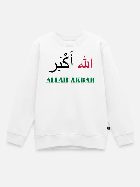 Allah Akbar - Sweat Premium enfant bio - blanc