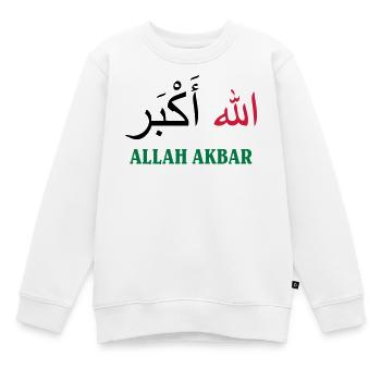 Allah Akbar - Kinder Premium Organic Sweatshirt - Weiß - Vorne - AI Model Kid Male (0cm)