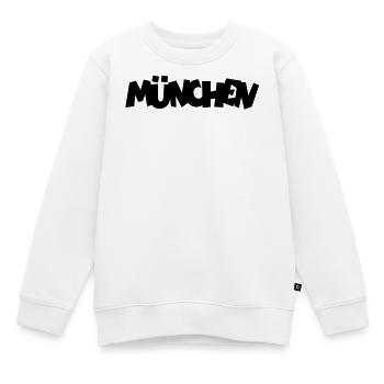 München - Kinder Premium Organic Sweatshirt - Weiß - Vorne - AI Model Kid Male (0cm)