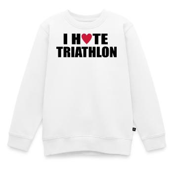 triathlon - Sweat Premium enfant bio - blanc - Devant - AI Model Kid Male (0cm)