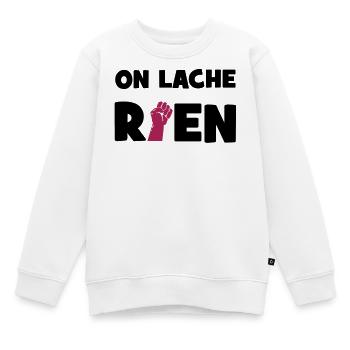 On lâche rien ! - Kinder Premium Organic Sweatshirt - Weiß - Vorne - AI Model Kid Male (0cm)