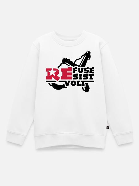 révolté - Sweat Premium enfant bio - blanc