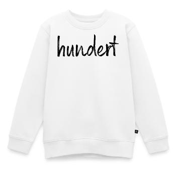 100 hundert Jubiläum Jahrestag Geburtstag Geschenk - Kinder Premium Organic Sweatshirt - Weiß - Vorne - AI Model Kid Male (0cm)