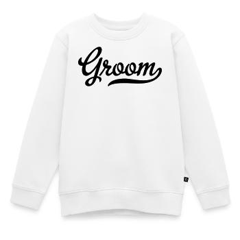 groom - Kinder Premium Organic Sweatshirt - Weiß - Vorne - AI Model Kid Male (0cm)