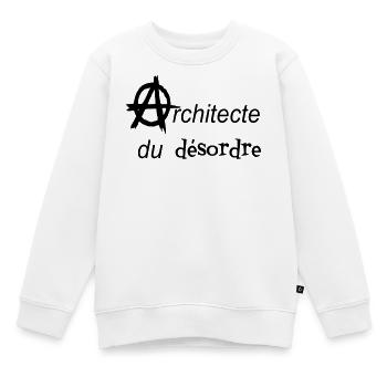 T-Shirt Anarchyarchitekt der Durcheinander-Taschentasche - Kinder Premium Organic Sweatshirt - Weiß - Vorne - AI Model Kid Male (0cm)