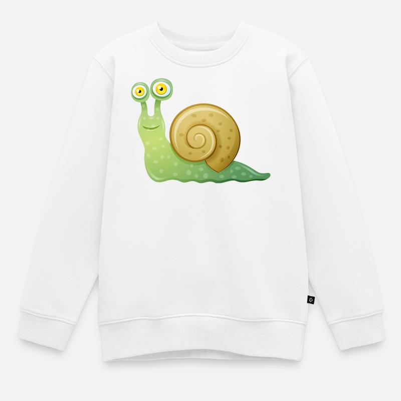 schnecke - Sweat Premium enfant bio - blanc