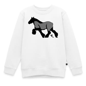 thorgrau - Kinder Premium Organic Sweatshirt - Weiß - Vorne - AI Model Kid Male (0cm)
