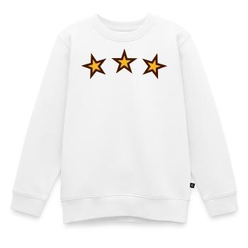 sterne stars sternchen - Kinder Premium Organic Sweatshirt - Weiß - Vorne - AI Model Kid Male (0cm)