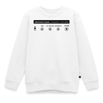 electronic music - Kinder Premium Organic Sweatshirt - Weiß - Vorne - AI Model Kid Male (0cm)