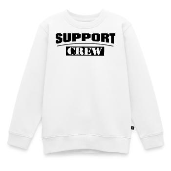 Support Crew Elite - Kinder Premium Organic Sweatshirt - Weiß - Vorne - AI Model Kid Male (0cm)