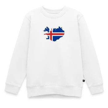 Island - Kinder Premium Organic Sweatshirt - Weiß - Vorne - AI Model Kid Male (0cm)
