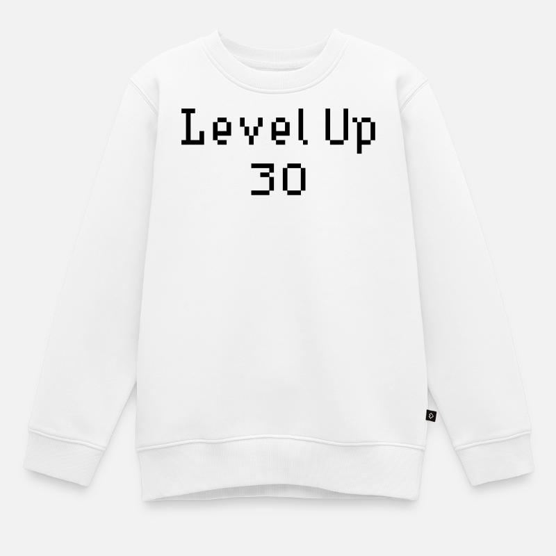 Level Up - 30e anniversaire - Sweat Premium enfant bio - blanc