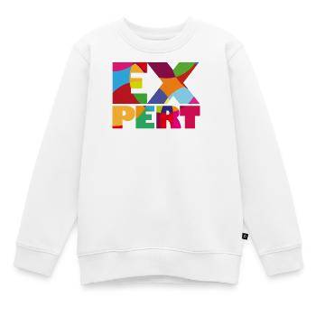 Expert - Experte/Expertin - Kinder Premium Organic Sweatshirt - Weiß - Vorne - AI Model Kid Male (0cm)
