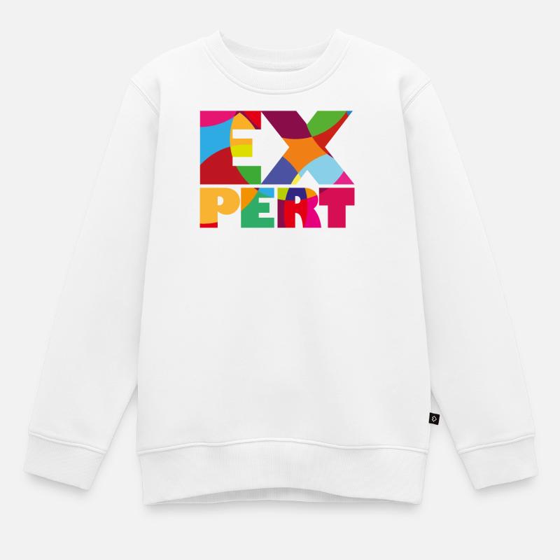 Expert - Experte/Expertin - Kinder Premium Organic Sweatshirt - Weiß