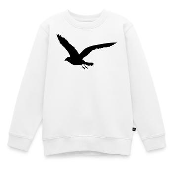 Möwe - Kinder Premium Organic Sweatshirt - Weiß - Vorne - AI Model Kid Male (0cm)