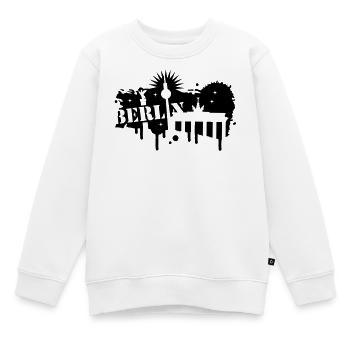 Berlin,Brandenburger Tor,Siegessäule und - Kinder Premium Organic Sweatshirt - Weiß - Vorne - AI Model Kid Male (0cm)