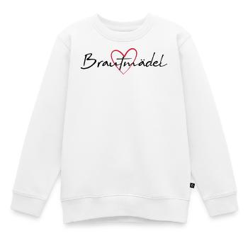 Brautmädel Herz Junggesellinnenabschied - Kinder Premium Organic Sweatshirt - Weiß - Vorne - AI Model Kid Male (0cm)
