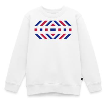 Muster - Kinder Premium Organic Sweatshirt - Weiß - Vorne - AI Model Kid Male (0cm)