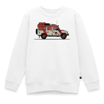 Jurassischer Verteidiger - Kinder Premium Organic Sweatshirt - Weiß - Vorne - AI Model Kid Male (0cm)
