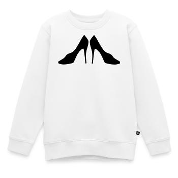 chaussures - Sweat Premium enfant bio - blanc - Devant - AI Model Kid Male (0cm)
