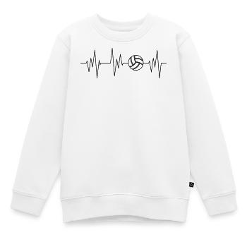 Volleyballer - Kinder Premium Organic Sweatshirt - Weiß - Vorne - AI Model Kid Male (0cm)