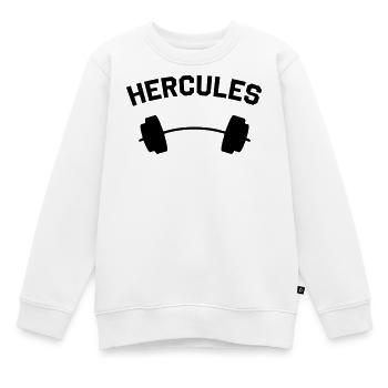 HERCULES - Sweat Premium enfant bio - blanc - Devant - AI Model Kid Male (0cm)