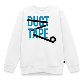 duct tape Klebeband - Kinder Premium Organic Sweatshirt - Weiß - Vorne - AI Model Kid Male (0cm)