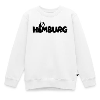 Hamburg am Hamburger Hafen - Kinder Premium Organic Sweatshirt - Weiß - Vorne - AI Model Kid Male (0cm)