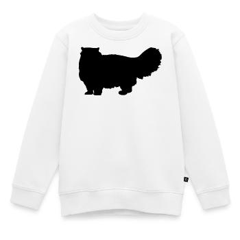 Persian Cat - Kids Premium Organic Sweatshirt - white - Front - AI Model Kid Male (0cm)