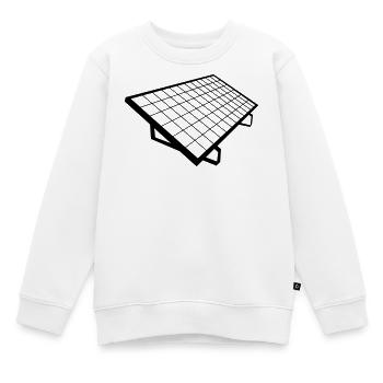 solar panel Solar Anlage - Kinder Premium Organic Sweatshirt - Weiß - Vorne - AI Model Kid Male (0cm)