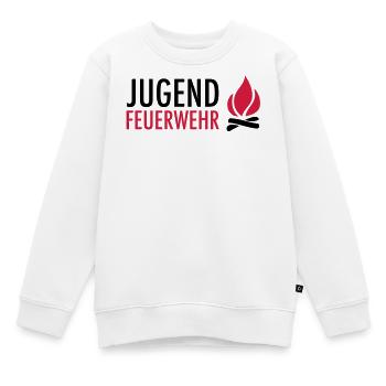 Jugend Feuerwehr mit Flamme - Kinder Premium Organic Sweatshirt - Weiß - Vorne - AI Model Kid Male (0cm)
