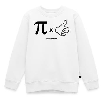 PI times thumb Dicton souabe pour les Souabes - Sweat Premium enfant bio - blanc - Devant - AI Model Kid Male (0cm)