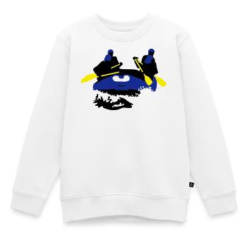 Rafting - Kinder Premium Organic Sweatshirt - Weiß - Vorne - AI Model Kid Male (0cm)
