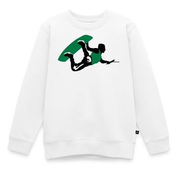 Wakeboarding - Kinder Premium Organic Sweatshirt - Weiß - Vorne - AI Model Kid Male (0cm)