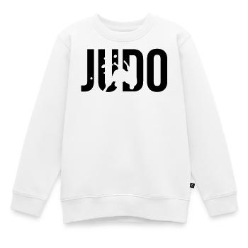 judo - Sweat Premium enfant bio - blanc - Devant - AI Model Kid Male (0cm)