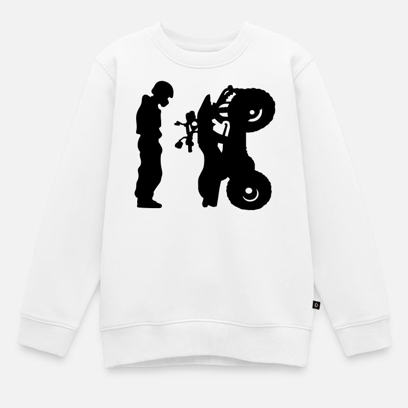Quad - Sweat Premium enfant bio - blanc