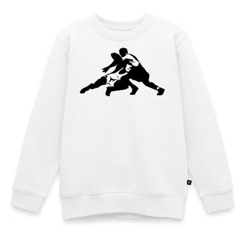 RINGEN - Kinder Premium Organic Sweatshirt - Weiß - Vorne - AI Model Kid Male (0cm)