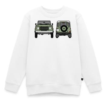 Verteidiger - vorne und hinten - Kinder Premium Organic Sweatshirt - Weiß - Vorne - AI Model Kid Male (0cm)