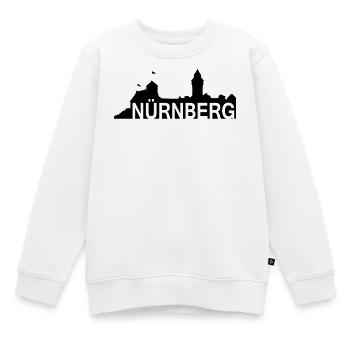 Nuremberg - roil © - Nuremberg with silhouette - Kids Premium Organic Sweatshirt - white - Front - AI Model Kid Male (0cm)