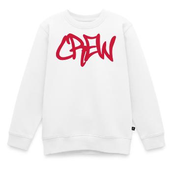 CREW - Sweat Premium enfant bio - blanc - Devant - AI Model Kid Male (0cm)