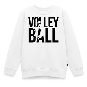 volleyball - Sweat Premium enfant bio - blanc - Devant - AI Model Kid Male (0cm)