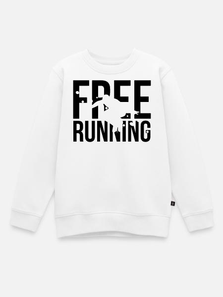 le free running - Sweat Premium enfant bio - blanc
