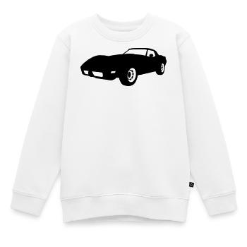 US Classic Car - Kinder Premium Organic Sweatshirt - Weiß - Vorne - AI Model Kid Male (0cm)