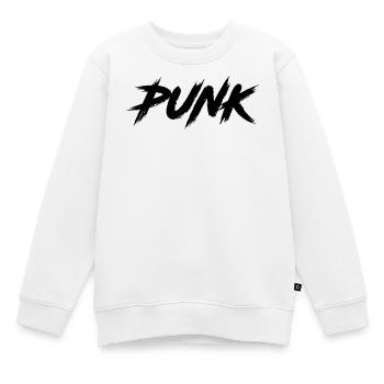 PUNK - Kinder Premium Organic Sweatshirt - Weiß - Vorne - AI Model Kid Male (0cm)