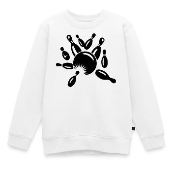 Kegel und Kugel - Kinder Premium Organic Sweatshirt - Weiß - Vorne - AI Model Kid Male (0cm)