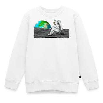 cosmos - Sweat Premium enfant bio - blanc - Devant - AI Model Kid Male (0cm)